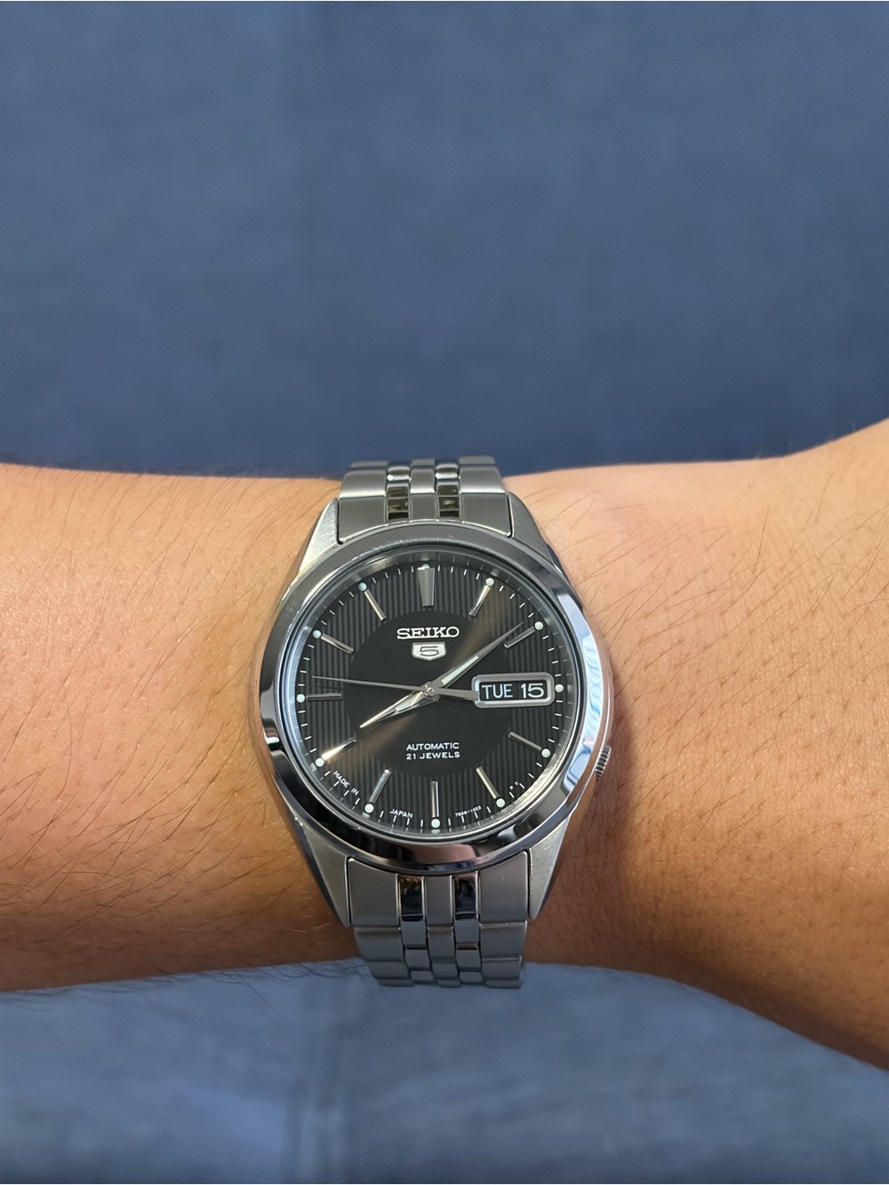 Seiko 5 Automatic Stainless Steel Dress Watch 38mm